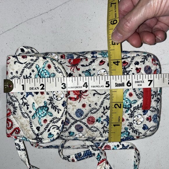 NWT Vera Bradley Carson Cellphone Crossbody In Sea Life - Picture 6 of 6